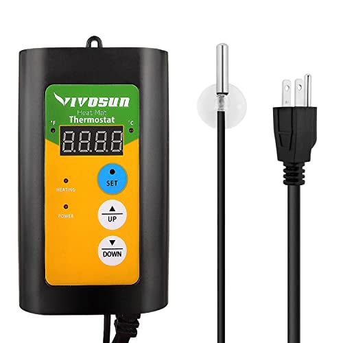 VIVOSUN Digital Heat Mat Thermostat Temperature Controller For Seedlings, Germination, Rooting, Fermentation and Reptiles